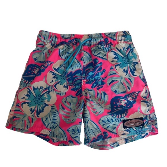 Vineyard Vines Other - Vineyard Vines Boys Pink and Blue Swim Trunks